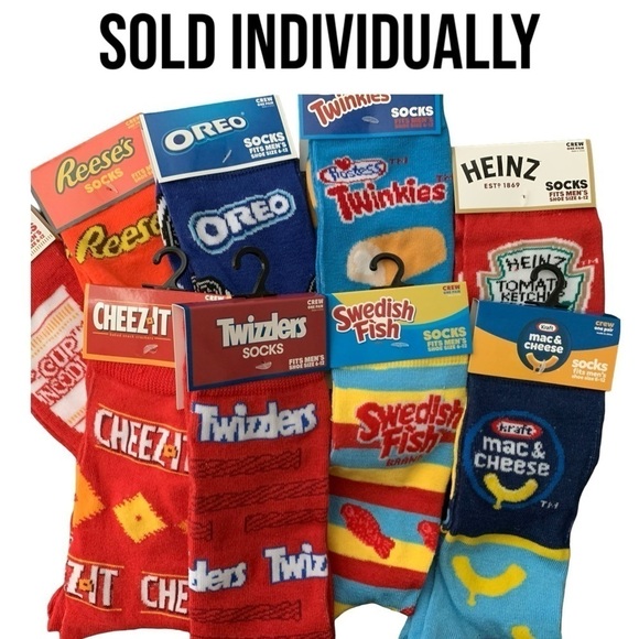 Cheez-It Socks | NWT Crew Socks | Size Men's 6-12 - Picture 5 of 6